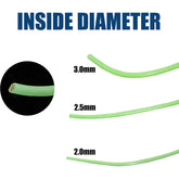 Close-up of soft PVC luminous fishing tube material